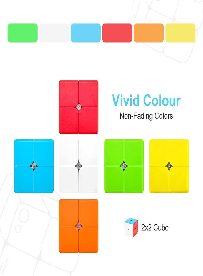 AUTHFORT Original Stickerless 2x2 Magic Cube, Fast and Smooth Speed Cube for Kids & Adult - Image 3